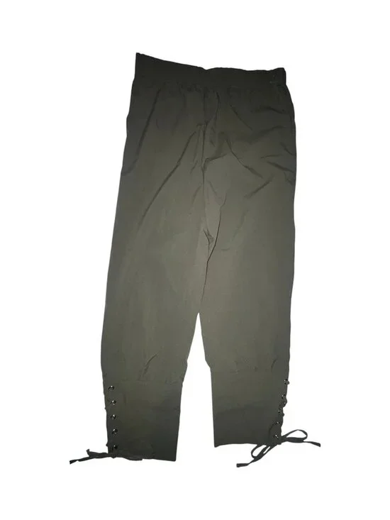 Olive Green Lace-Up Pants Size 12