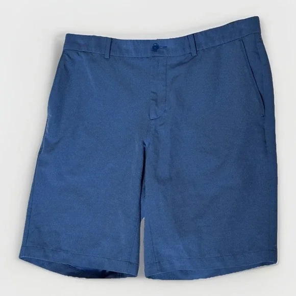 Nike Golf Shorts Mens 33 Blue Dri-Fit Standard Fit‎ Performance Chino Flat Front
