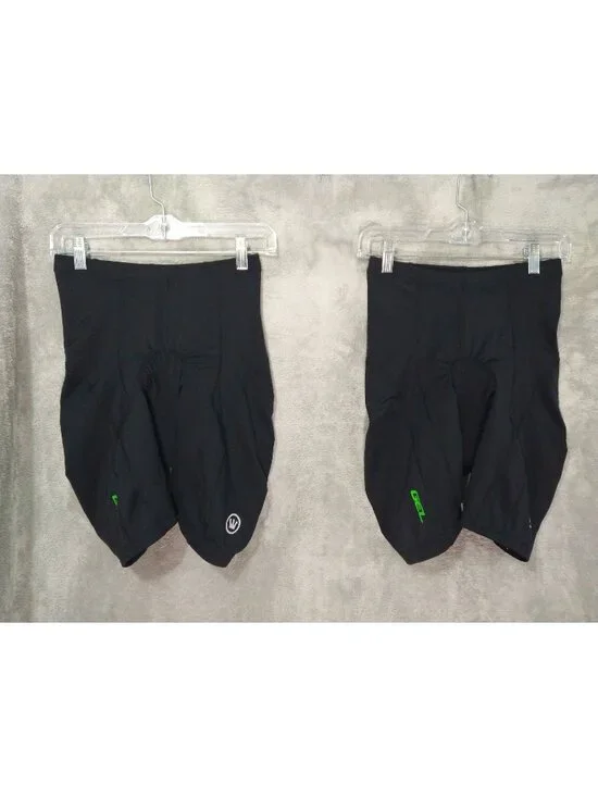 Canari Cycling Shorts Mens Small Black Velo Gel Padded Compression Lot of 2
