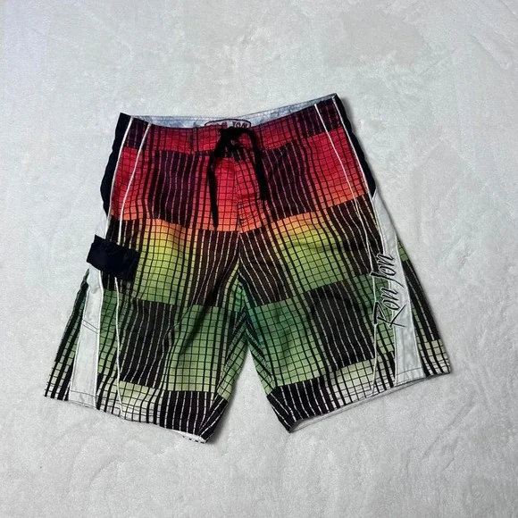 Ron Jon Surf‎ Shop multicoloured board shorts Size 31 #surf #beachwear