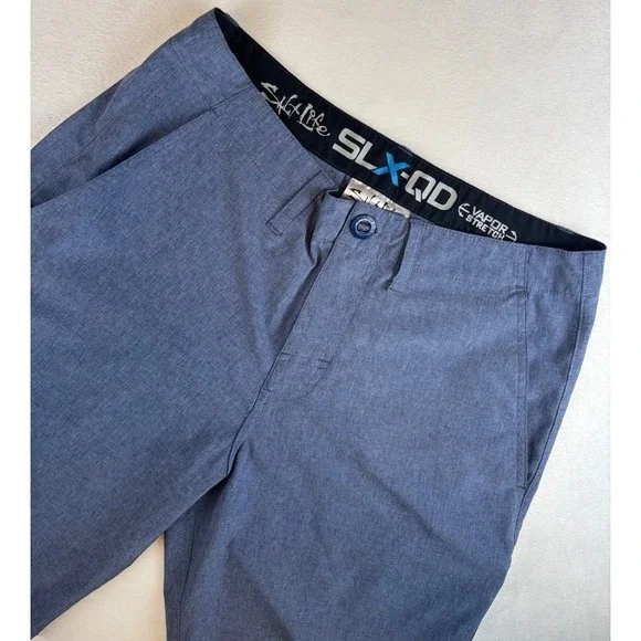 Salt Life SLX-QD Vapor Stretch Athletic Shorts‎ Mens Size 30 Blue
