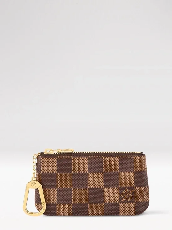 Authentic Louis Vuitton Brown Damier Ebene Key Pouch