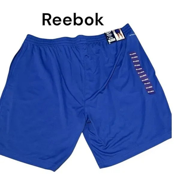 Reebok Men's Speedwick Stretch Performance Knit Active Short, Vector Blue, XXL