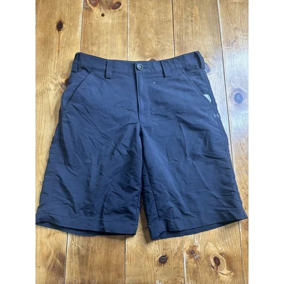 Under Armour Men's Black Activewear Shorts Size 30 Performance Golf Casual