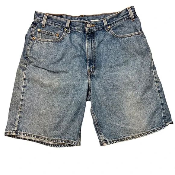 Levi's 550 Denim Shorts Jorts Mens 36‎ Blue  Vintage Relaxed Fit Y2K Medium Wash