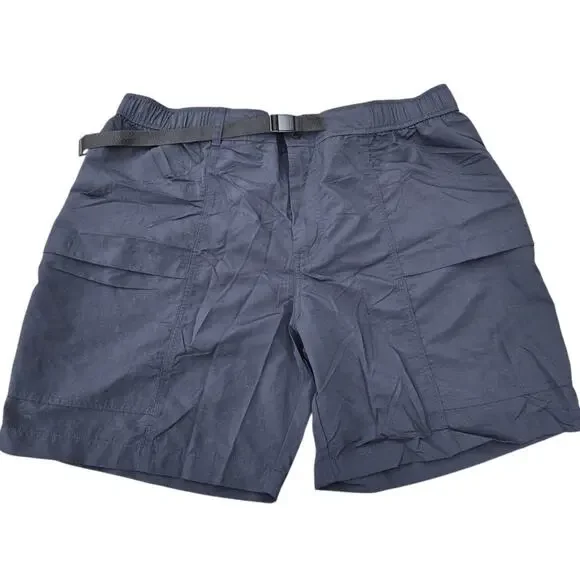 Eddie Bauer Men XL Moisture Wicking UPF+ 50 Ripstop Tech‎ Short XL Black Belted
