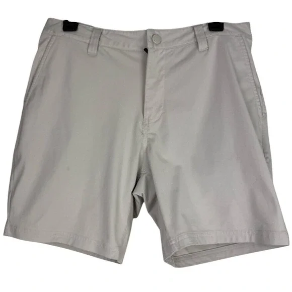 Rhone Commuter Shorts Mens 31 Light‎ Gray Performance Stretch Flat Front