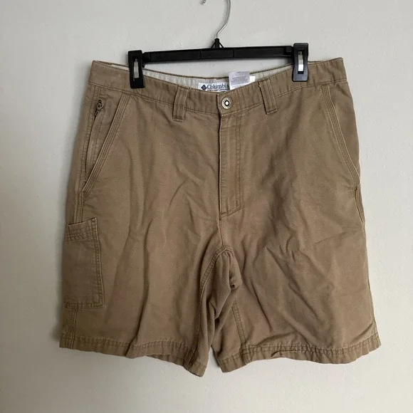 Columbia Mens 34 Khaki Shorts Chino 9