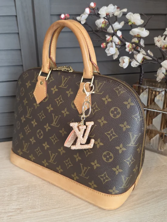 Crystal Keychain Bag Charm For Louis Vuitton Bags