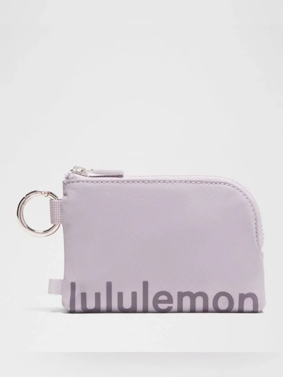 lululemone Lavender Clippable Card Pouch