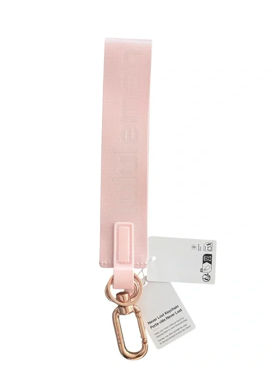 NWT Lululemon Never Lost Keychain – Pink Air / White / Rose Gold