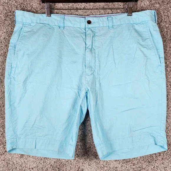 Polo Ralph Lauren Shorts Mens 42 Classic Fit Pima Cotton Chino Blue Excellent