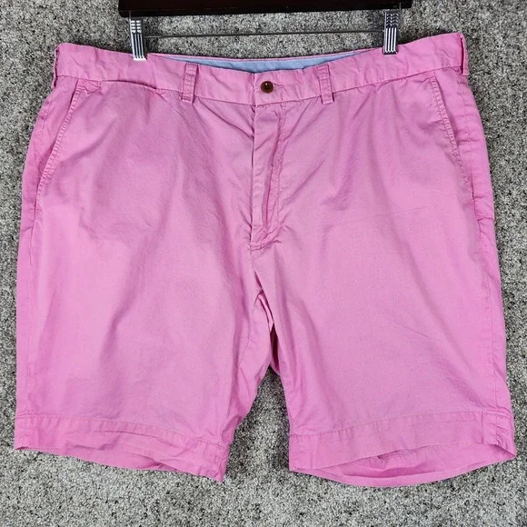 Polo Ralph Lauren Chino Shorts Mens 42 Classic Fit Pima Cotton Pink Excellent