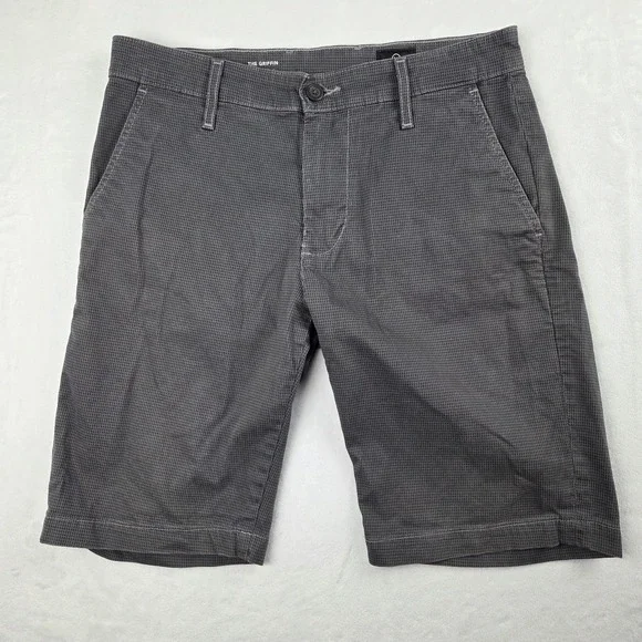 AG Shorts Men 29R Gray Griffin Chino Flat Front Excellent