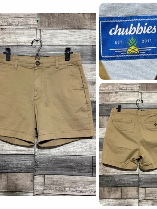 Chubbies 5.5 Inch Chino Twill Shorts Men’s 32 Brown Tan Stretch