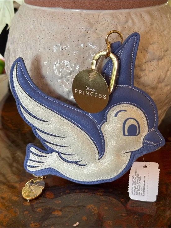 Disney Princess Bird Keychain Coin Purse