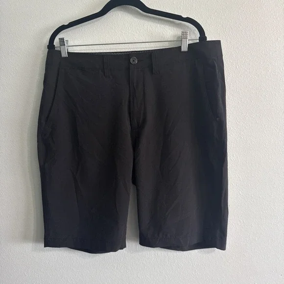 7 Diamonds Shorts Mens 34 Black  Momentum Performance Lightweight Active 7D Golf