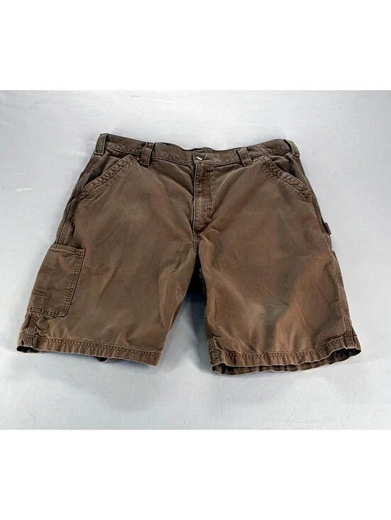 Carhartt B147 Work Shorts Duck Canvas Carpenter Utility