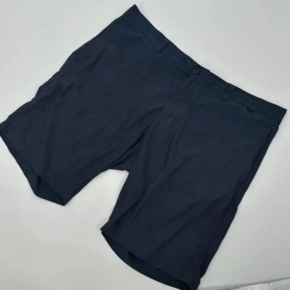 Travis Mathew Dark Navy Flat Front Performance Shorts