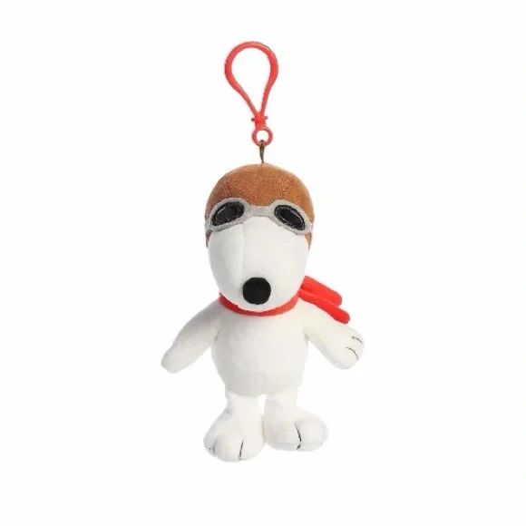 Adorable Peanuts Flying Ace Clip On Plush NWT