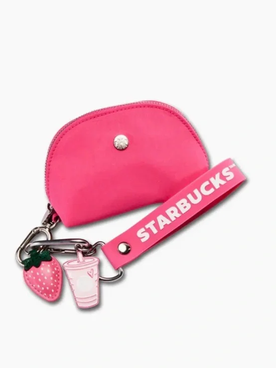 Limited Edition Strawberry Pink Keychain Pouch