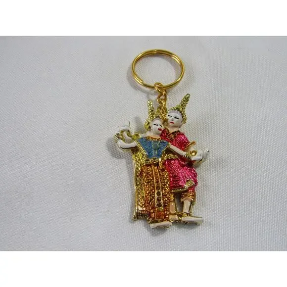 Thailand Art Key Ring/Chain Soubinir Collectable‎ Boho Artsy Festive