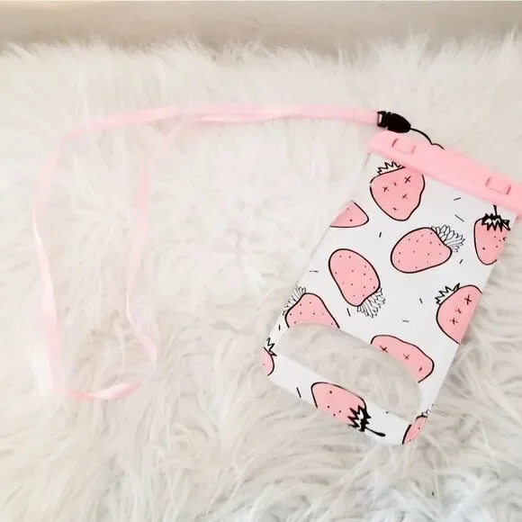 Strawberry water proof pouch for pool