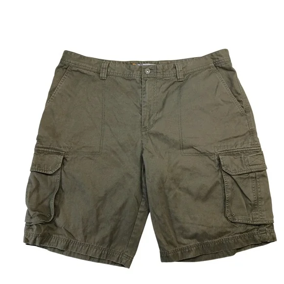 Nike ACG Mens Cargo Shorts Olive Green Cotton Canvas Utility Hiking Size 40