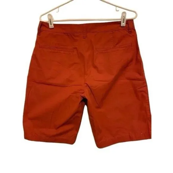 OLD NAVY SLIM FIT SIZE 31 DARK ORANGE SHORTS