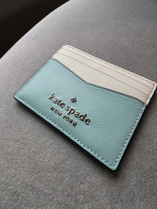 Kate Spade Staci Colorblock Small Slim Card Holder in the 