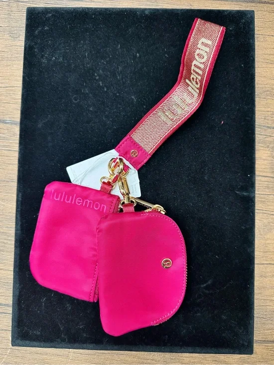 lululemon athletica Pink/Purple Key & Card Holder Wristlet