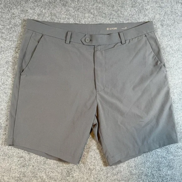 G/FORE Shorts Mens 36 Gray Performance Golf Stretch Chino 9 Inch Inseam Summer
