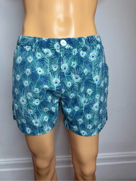 Chubbies The Peacockers Men's 5” Shorts Size Large Cotton Peacock USA Made