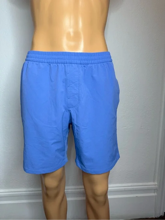 Outdoor Voices RecTrek 7” Shorts Men's Size Large Blue  Drawstring Activewear