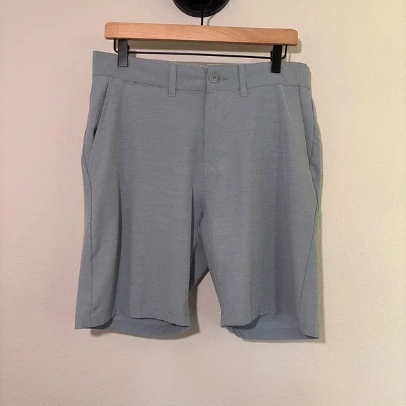 Ron Jon Surf Shop Hybrid Shorts 32 Stretch Light Blue Coastal Surf