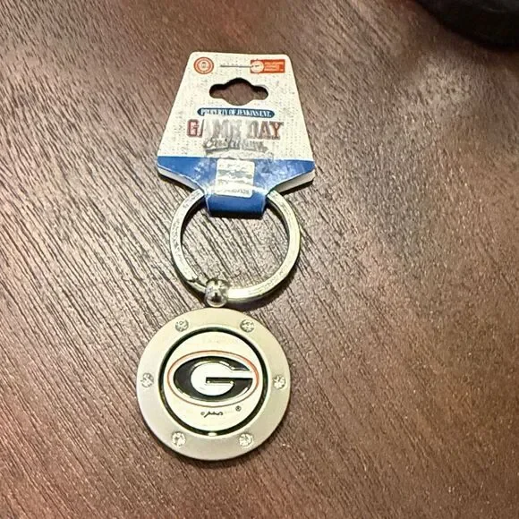 Georgia Bulldogs Keychain - Spinner - NEW