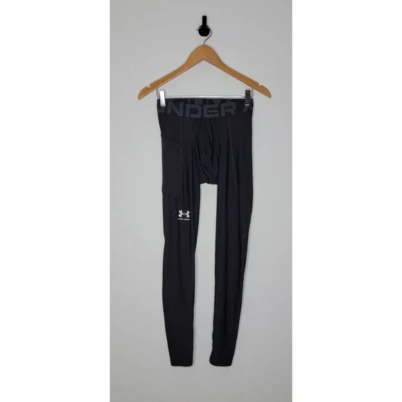 Under Armour Compression Athletic Leggings Men's Size Small Black 27