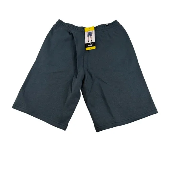 Puma Mens Fleece Athletic Sweat Shorts Dark Gray Blue Small NWT 1853
