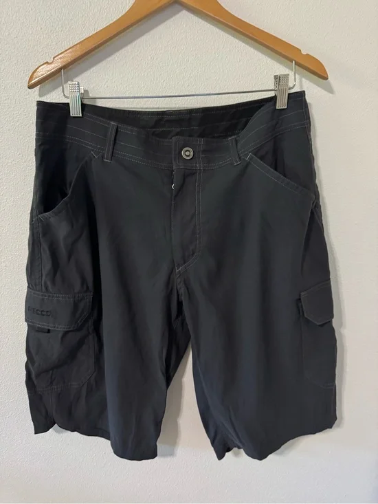 KUHL Renegade Recco Cargo Shorts Koal Gray Bermuda Longline Gorpcore-34