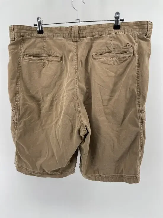 Tommy Bahama Cargo Shorts Men’s 40 Khaki Stretch Tencel Lyocell
