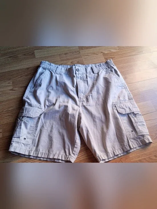 Red Head Mens Khaki Cargo Shorts, Gently Used Sz 36