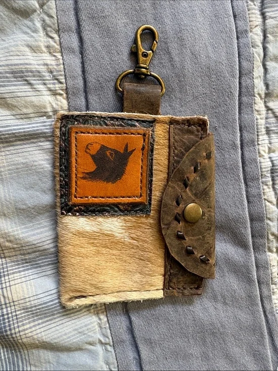 Leather Mule money pouch