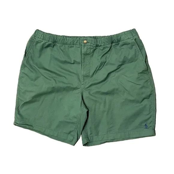 Polo Ralph Lauren Shorts Men's 2XB Big Prepster Stretch Chino Green Classic Fit