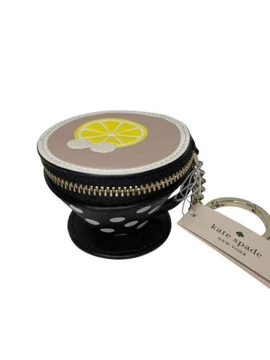 Kate spade Alice teacup coin purse keychain & dustbag NWT
