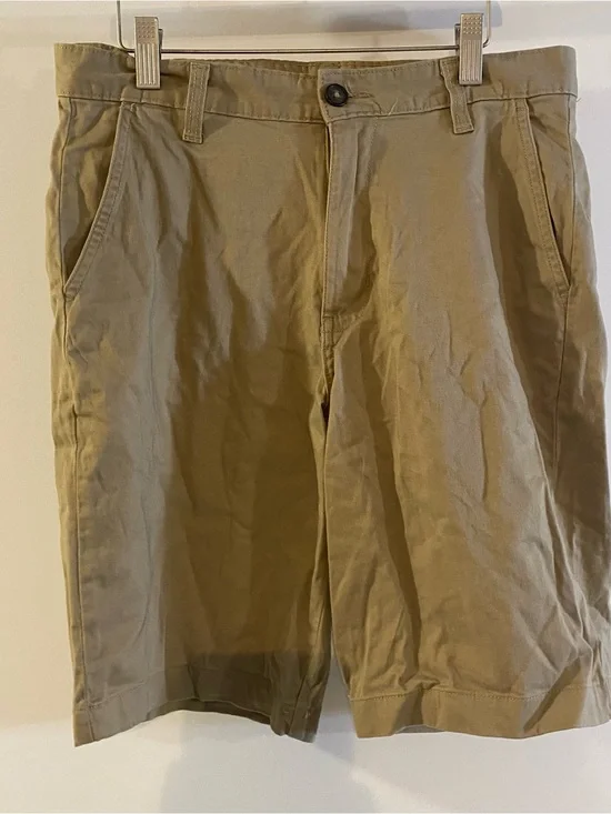 GEORGE Flat Front Khaki Shorts Size 30