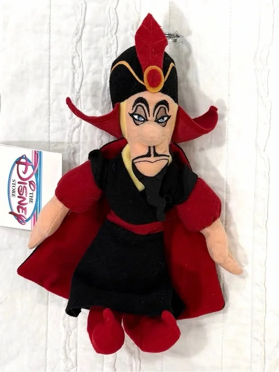 Disney Jafar Plush Key & Card Holder - Red and Black
