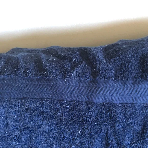 Navy Blue Cotton Bath Towel