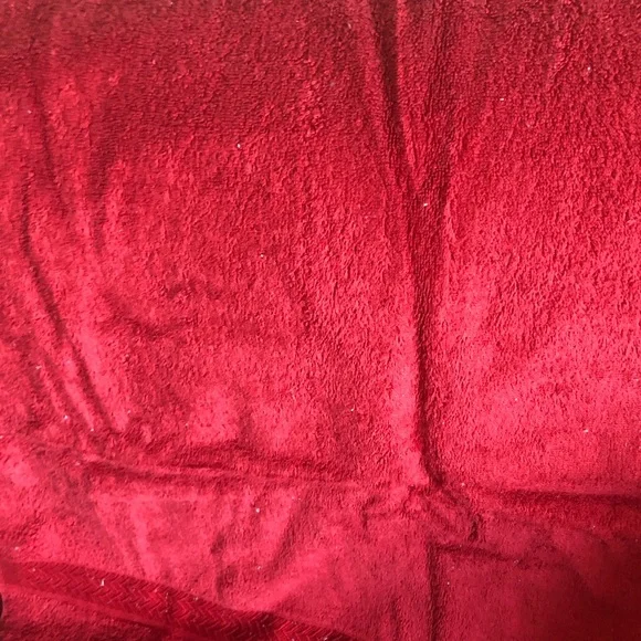 Red Plush - Soft Velvet Texture bath towel