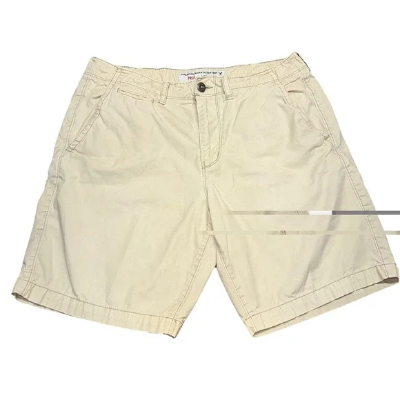 American Eagle Prep Khaki Flat Front Cotton Classic 9