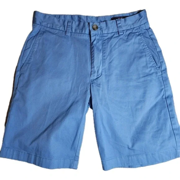 Vineyard Vines Breaker Shorts Men's Size 28 Blue Flat Front Chino Preppy 7